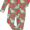 Laree + Co Valentine Dinos Bamboo Viscose Convertible Footie