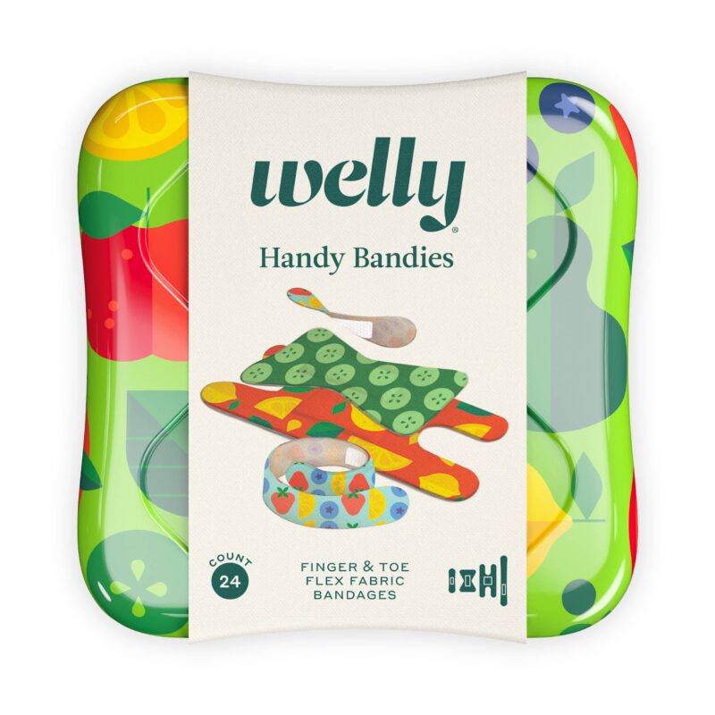 Welly Fruits and Vegetables Handy Bandies Finger and Toe Flex Fabric Bandages