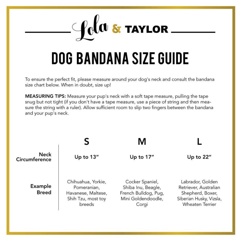 Lola & Taylor Lots of Love Dog Bandana