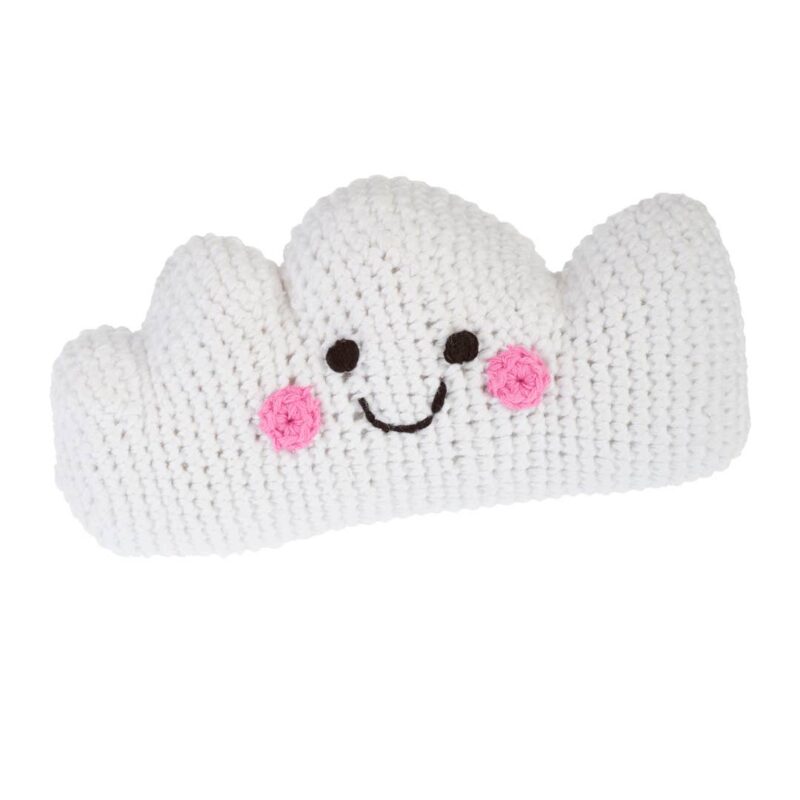 Pebble Cloud Knit Rattle