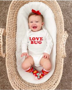 Tenth & Pine Love Bug Long Sleeve Organic Cotton Bodysuit