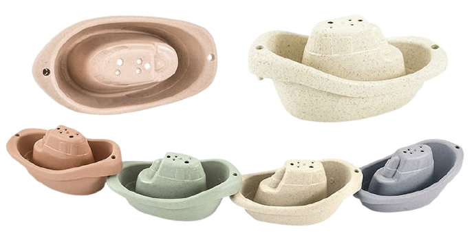 B.Baby Co Natural Bath Boat Toy