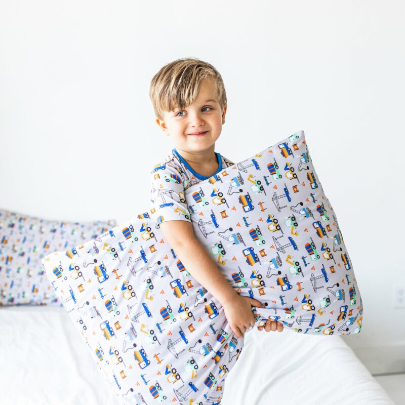 macaron+me Little Diggers Bamboo Pillow Case 2-Pack