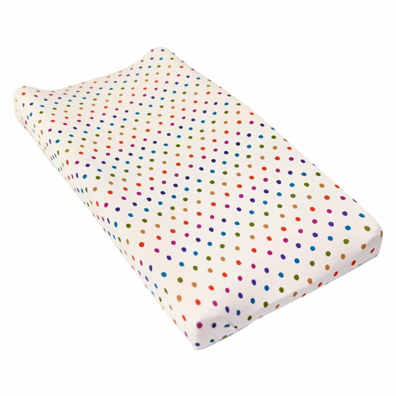 Kyte BABY Change Pad Cover in Oat Polka Dot