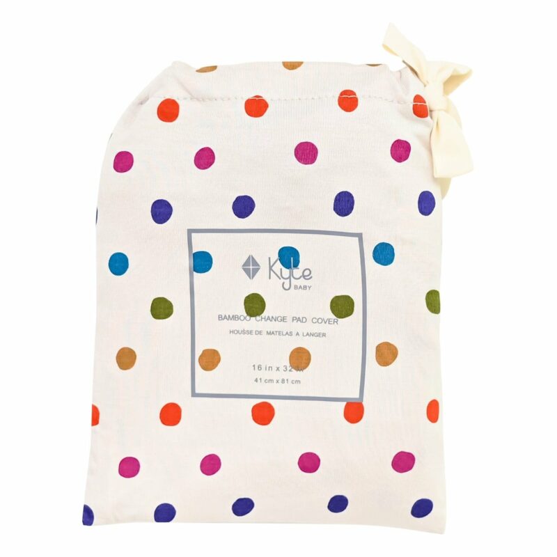 Kyte BABY Change Pad Cover in Oat Polka Dot