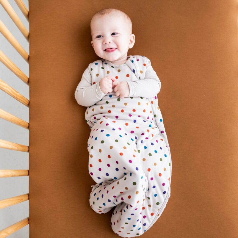 Kyte BABY Sleep Bag in Oat Polka Dot 1.0 TOG