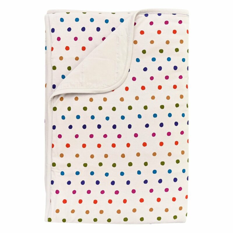 Kyte BABY Toddler Blanket in Oat Polka Dot