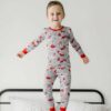 Little Sleepies Gray Furever Valentines Two-Piece Bamboo Viscose Pajama Set