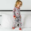 Little Sleepies Gray Furever Valentines Two-Piece Bamboo Viscose Pajama Set