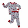 Little Sleepies Gray Furever Valentines Two-Piece Bamboo Viscose Pajama Set