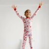 Little Sleepies Pink Furever Valentines Two-Piece Bamboo Viscose Pajama Set