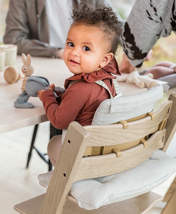 Stokke Tripp Trapp Natural Oak Wood Baby & Toddler High Chair +