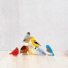 PoppyBaby Co Bird Wooden Figurines Set of 7