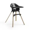 Black with Natural Legs Clikk High Chair from Stokke