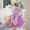 Itzy Ritzy Dino Plush Itzy Lovey Plush with Silicone Teether Toy