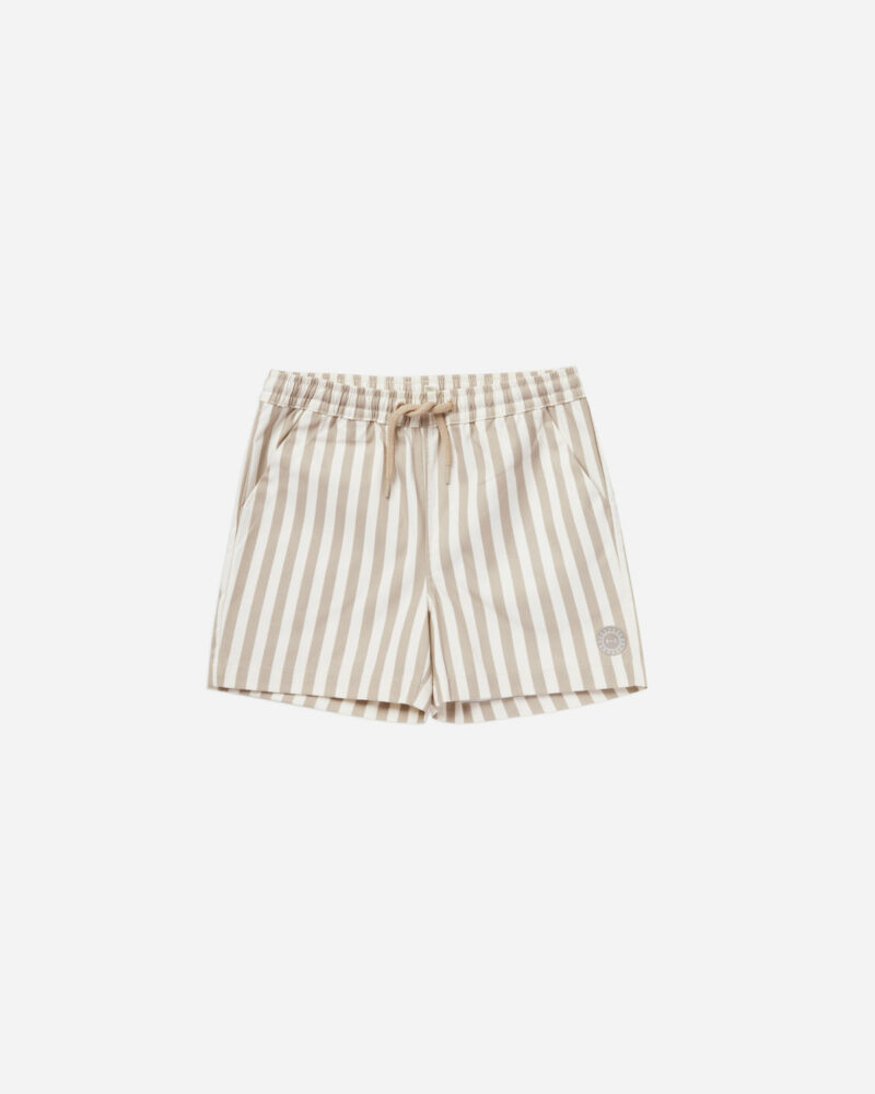 Rylee + Cru Grey Stripe Boardshort