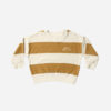 Rylee + Cru Gold Stripe Terry Crewneck