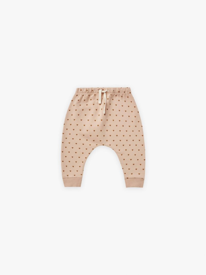 Quincy Mae Heart Fleece Sweatpants