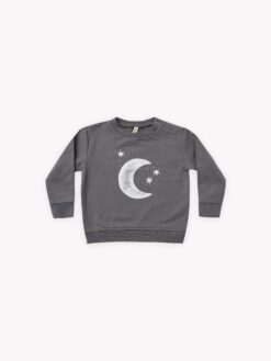 Quincy Mae Moon + Stars Fleece Sweatshirt