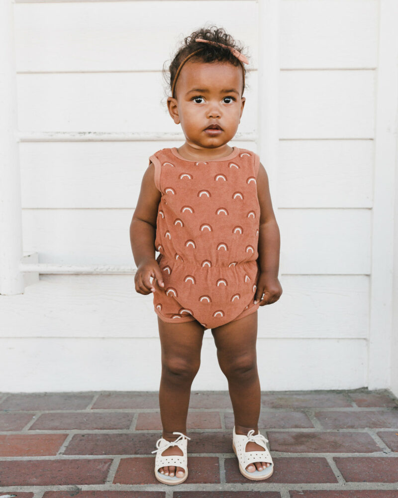 Rylee + Cru Rainbows Cinch Playsuit