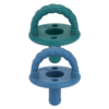 Itzy Ritzy Sweetie Soother Pacifier Set 2-Pack in Deep Sea + Denim