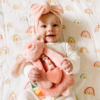 Itzy Ritzy Bunny Plush Itzy Lovey with Silicone Teether Toy