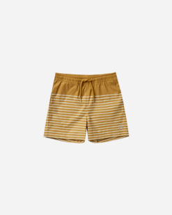 Rylee + Cru Gold Stripe Boardshort