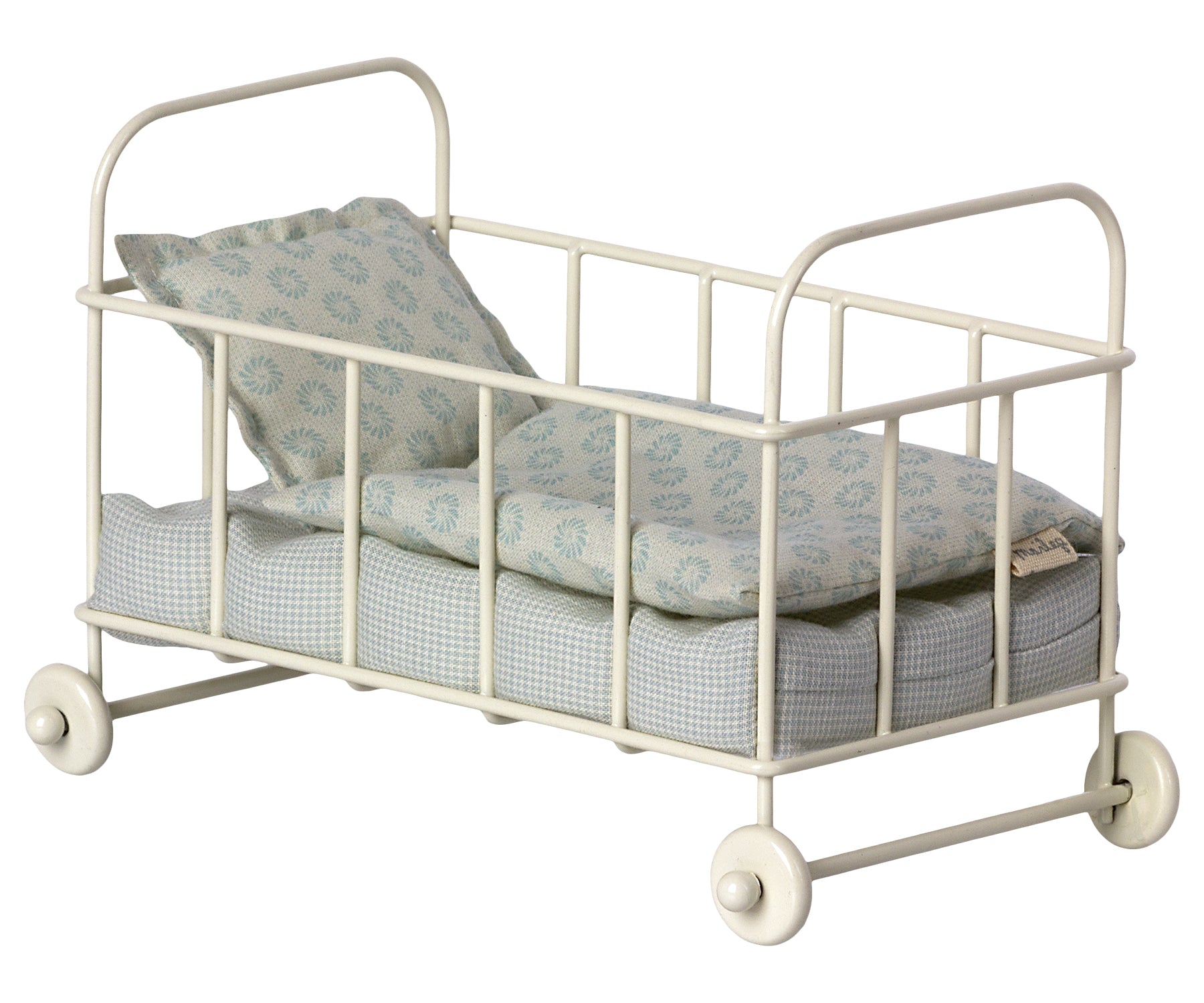 Maileg Blue Cot Bed Micro Size