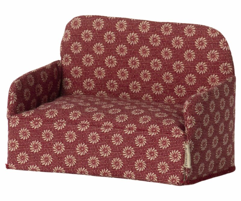 Maileg Couch in Red for Mice