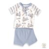 Tesa Babe Easter Parade Henley T-Shirt and Shorts Outfit Set