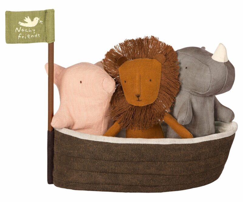 Maileg Noah's Ark with 3 Mini Animals