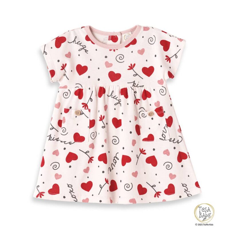 Tesa Babe Hugs and Kisses Short Sleeve Dress