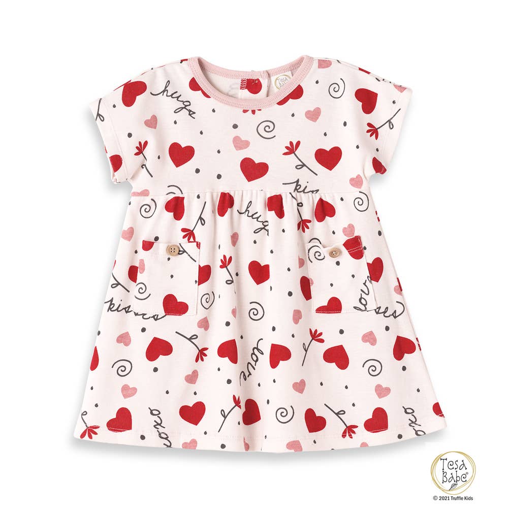 Tesa Babe Hugs and Kisses Short Sleeve Dress