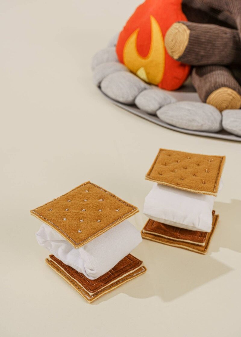 Coco Village Campfire and Smores Plush Set