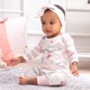 Tesa Babe Easter Parade Pink Long Sleeve Romper