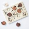 Wee Gallery Count to 10 Ladybugs Wooden Tray Puzzle