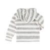 Miki Miette Coconut Stripe Indigo Zip Up Hoodie