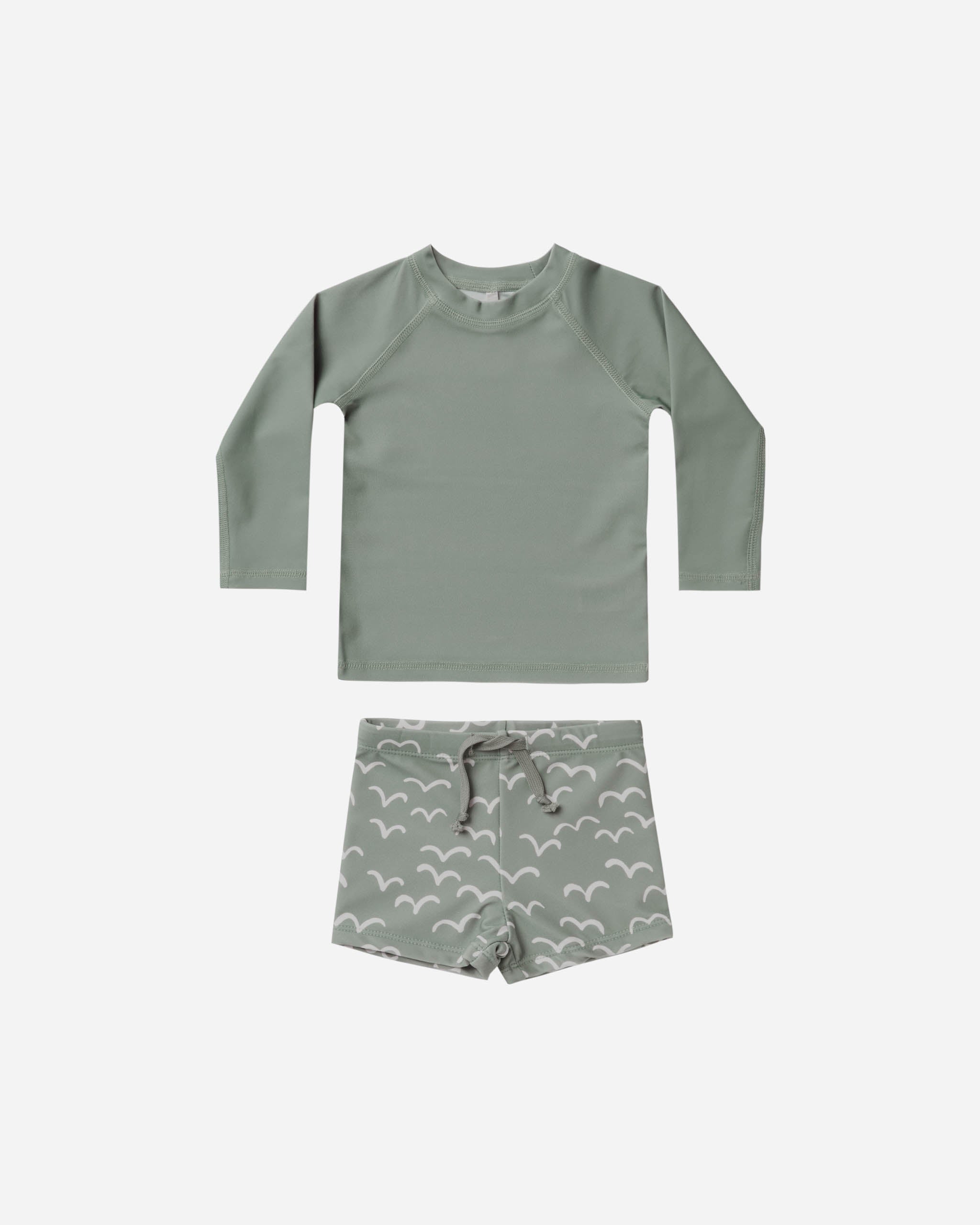 Rylee+Cru Aqua Rashguard Set