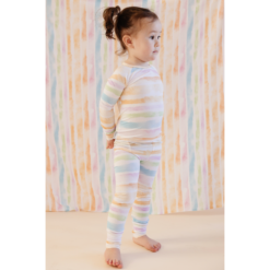 joss + j Sunset Stripes Bamboo Viscose Lounge Set