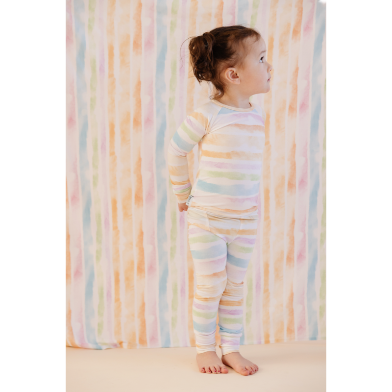 joss + j Sunset Stripes Bamboo Viscose Lounge Set