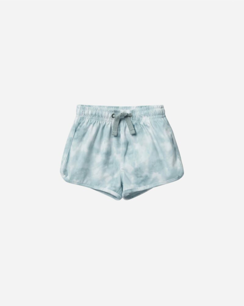 Rylee+Cru Aqua Tie Dye Swim Trunk