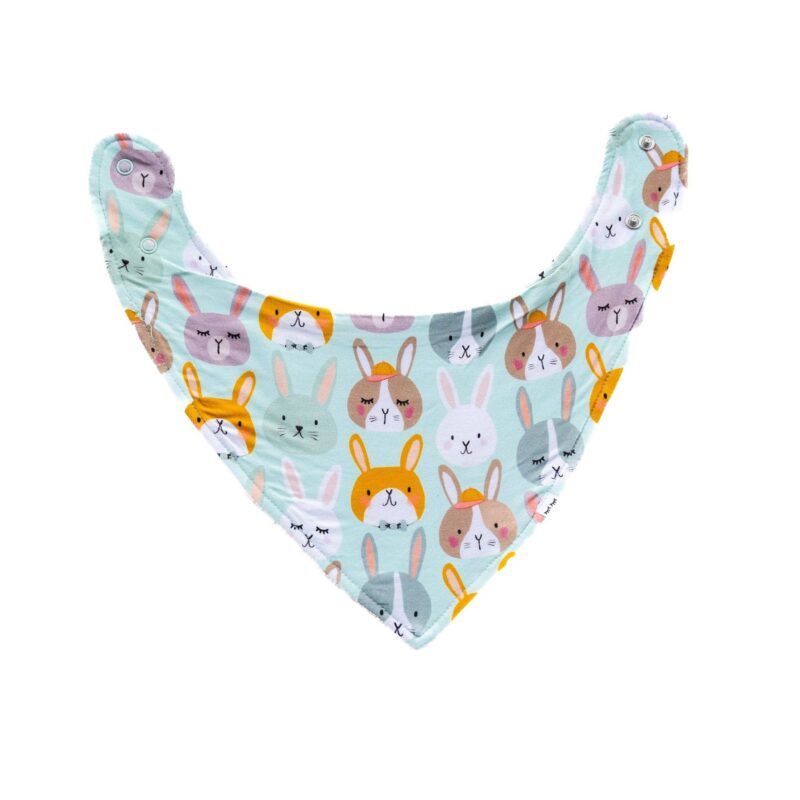 Little Sleepies Rad Rabbits Bamboo Viscose Bandana Bib