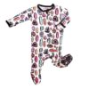 Peregrine Kidswear Crystals Bamboo Viscose Footie