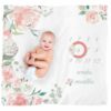 Cutie Captures Floral Milestone Blanket
