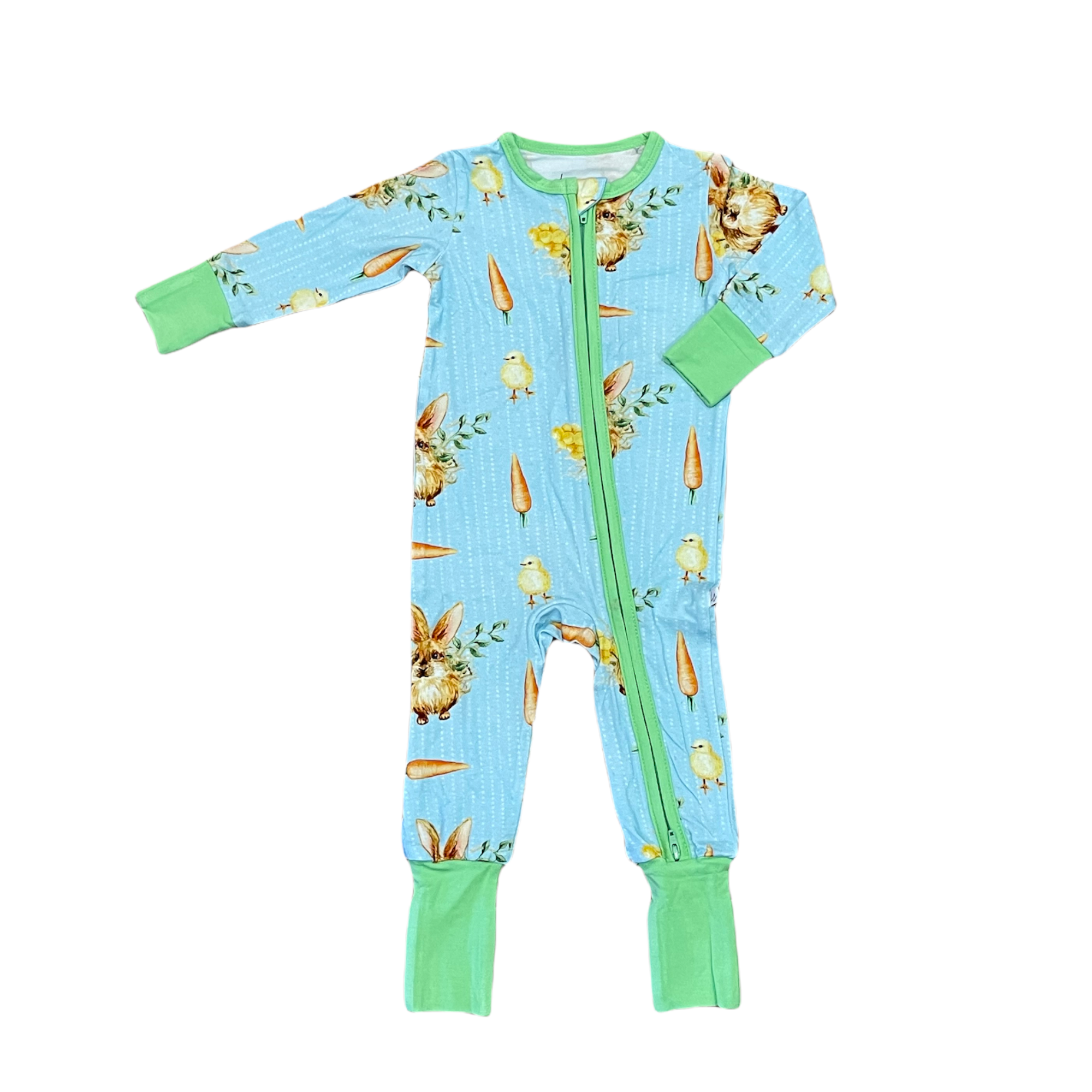 Laree + Co Easter Bamboo Viscose Convertible Footie