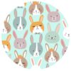 Little Sleepies Rad Rabbits Bamboo Viscose Bandana Bib