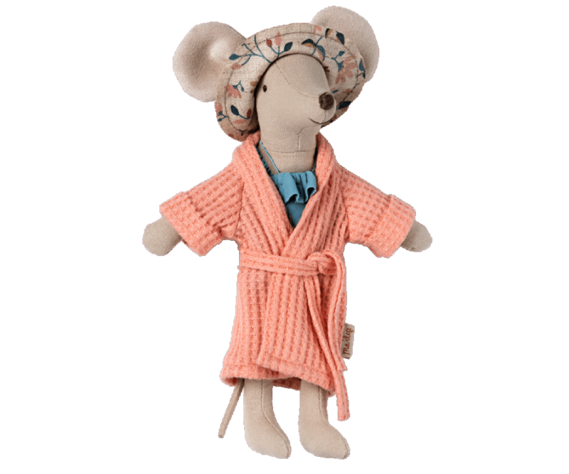 Maileg Bathrobe in Coral