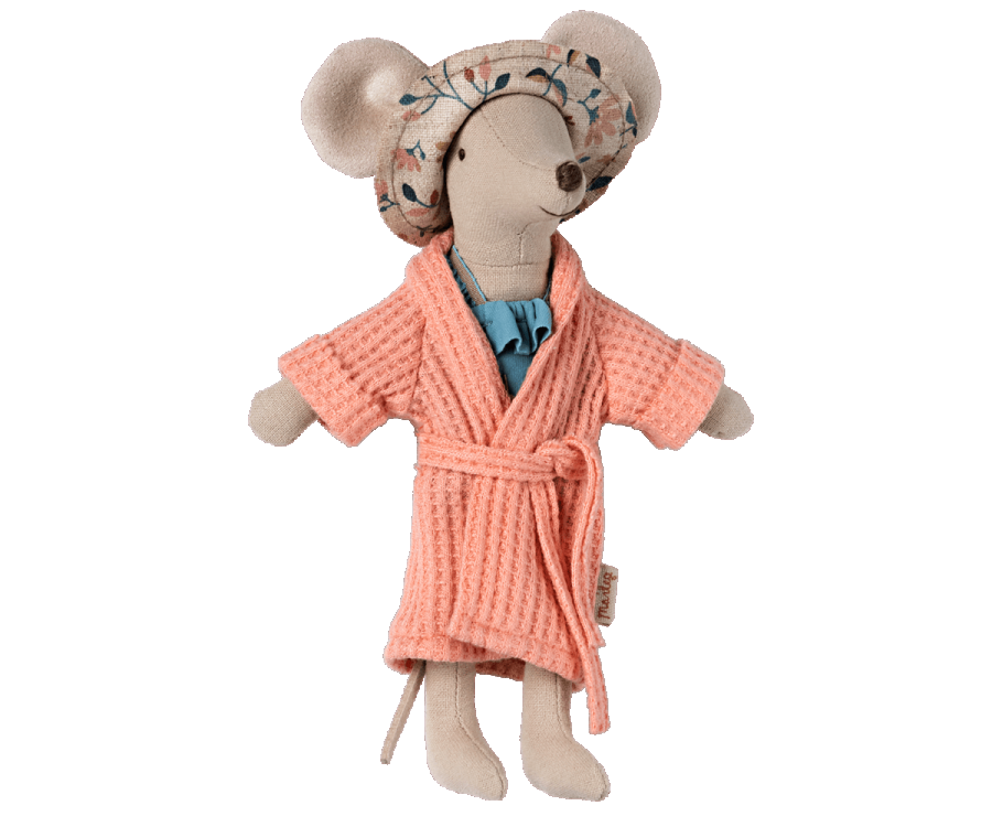 Maileg Bathrobe in Coral