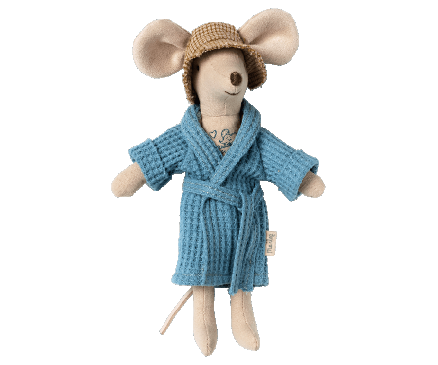 Maileg Bathrobe in Dusty Blue