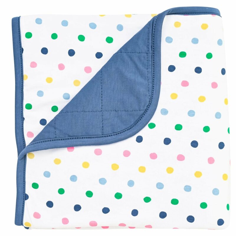 Kyte BABY Baby Blanket in Spring Polka Dots